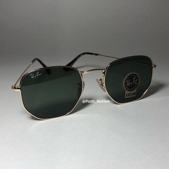 FREE SHIPPING Ray Ban Hexagonal Green Lenses RB3548N New - Picture 4 of 15